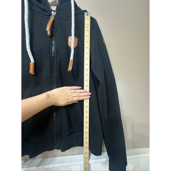NWOT Wanakome Hera Black Full-Zip Hoodie Sweatshirt Women's Large - Picture 11 of 14